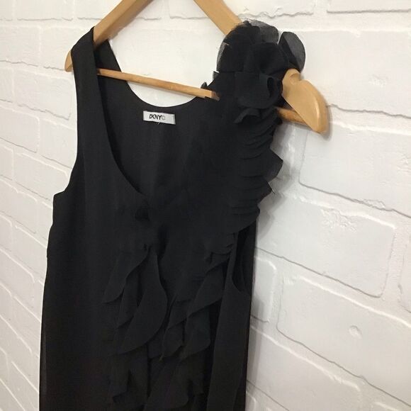 DKNYC Black Dress Embellishments Black Petals - Picture 4 of 15